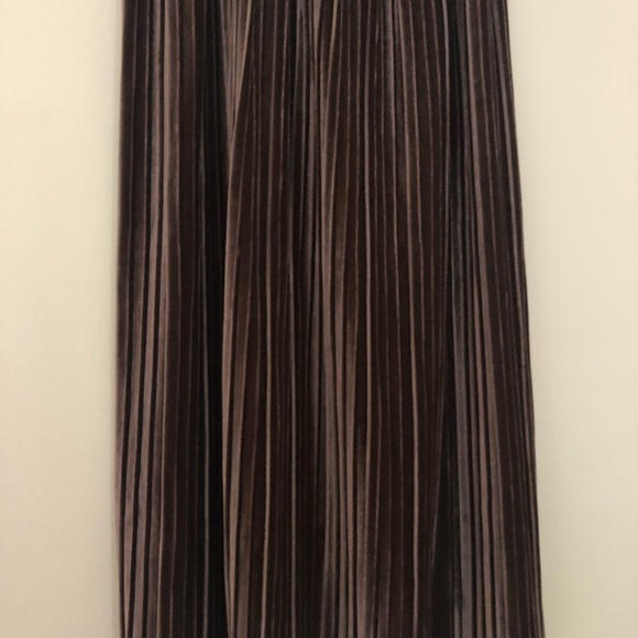 Plum Velvet Midi/Maxi Skirt - Picture 2 of 5